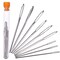 Eye Blunt Needles Steel Yarn Knitting Needles Sewing Needles, 9 Pieces (Silver)